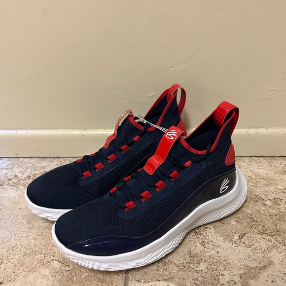 Under Armour Curry 8 TB Howard Bison PE HBCU Red Blue Size 11.5 3025719-401